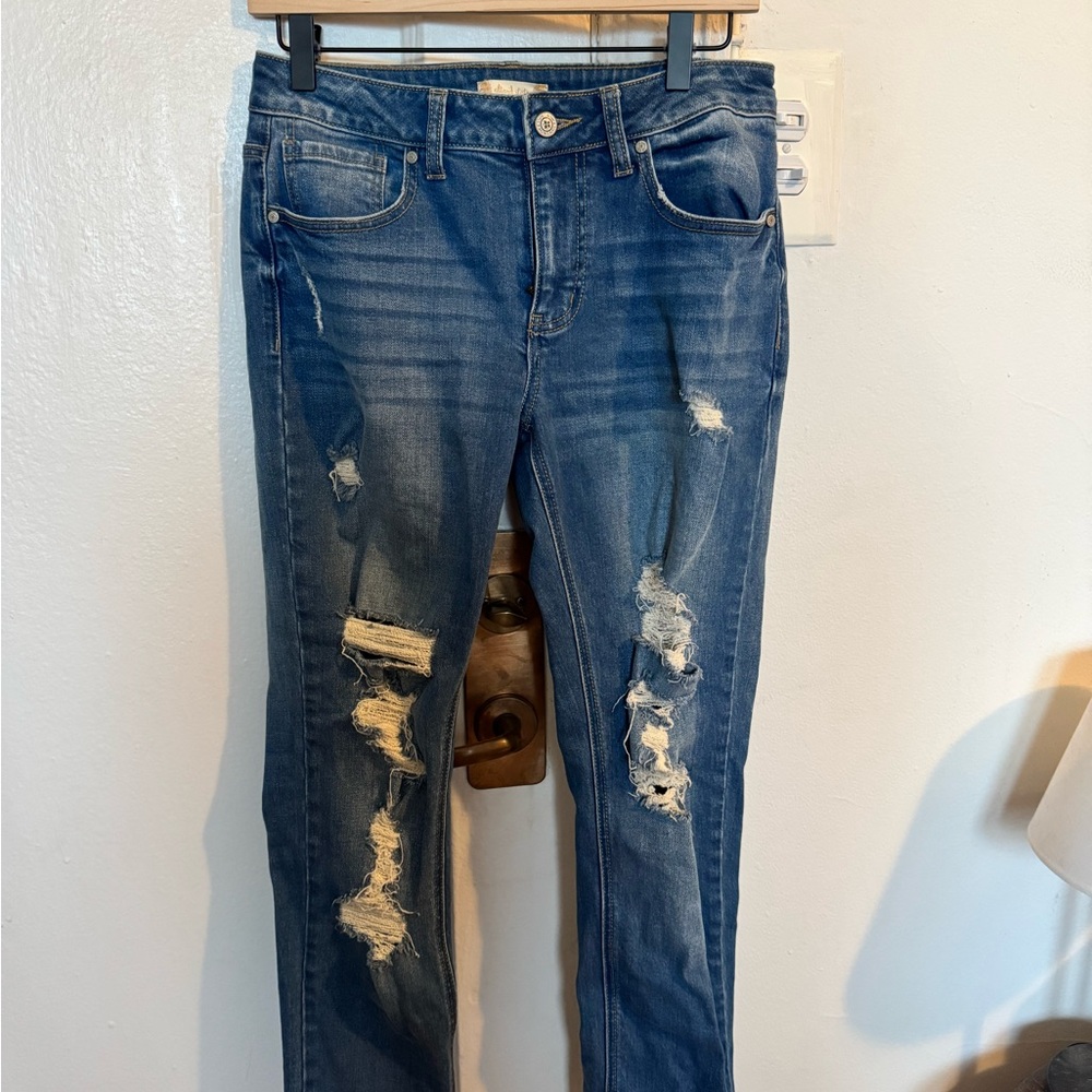 Distressed Blue Women's Jeans